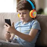 Lexibook Skládací drátová sluchátka Baby Shark s limitem hlasitosti 6