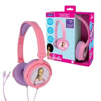 Lexibook Skládací drátová sluchátka Barbie s limitem hlasitosti