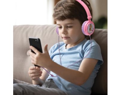 Lexibook Skládací drátová sluchátka Barbie s limitem hlasitosti