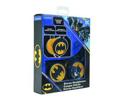 Lexibook Skládací drátová sluchátka Batman s limitem hlasitosti