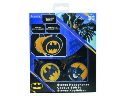 Lexibook Skládací drátová sluchátka Batman s limitem hlasitosti