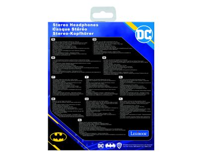 Lexibook Skládací drátová sluchátka Batman s limitem hlasitosti