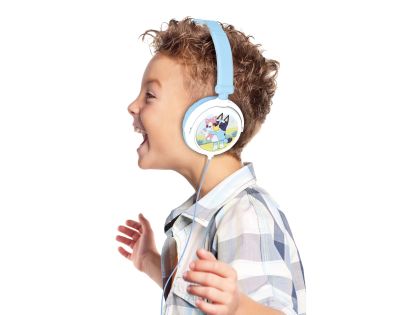 Lexibook skládací drátová sluchátka Bluey s limitem hlasitosti