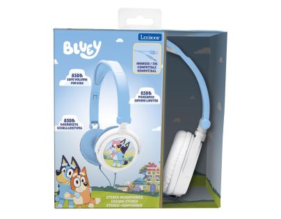 Lexibook skládací drátová sluchátka Bluey s limitem hlasitosti
