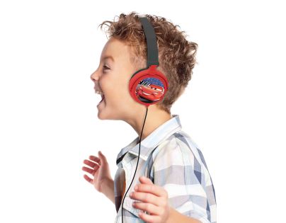 Lexibook Skládací drátová sluchátka Disney Cars s limitem hlasitosti