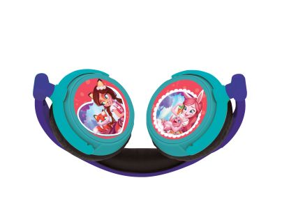 Lexibook Skládací drátová sluchátka Enchantimals  s limitem hlasitosti