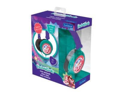 Lexibook Skládací drátová sluchátka Enchantimals  s limitem hlasitosti
