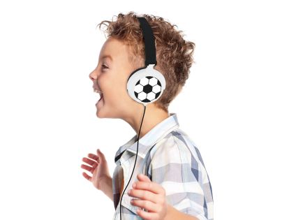 Lexibook Skládací drátová sluchátka Fotbal s limitem hlasitosti