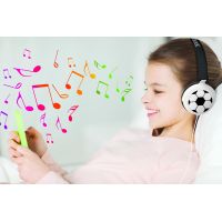 Lexibook Skládací drátová sluchátka Fotbal s limitem hlasitosti 5