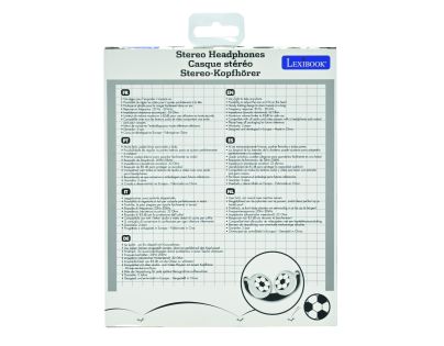 Lexibook Skládací drátová sluchátka Fotbal s limitem hlasitosti