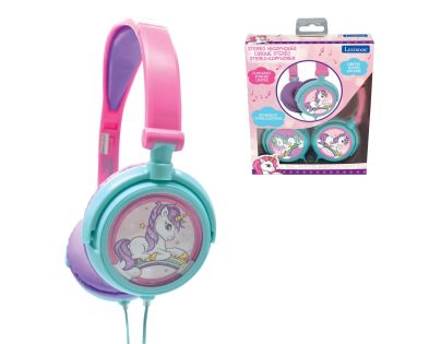 Lexibook Skládací drátová sluchátka Jednorožec s limitem hlasitosti
