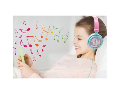 Lexibook Skládací drátová sluchátka Jednorožec s limitem hlasitosti