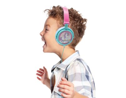 Lexibook Skládací drátová sluchátka Jednorožec s limitem hlasitosti