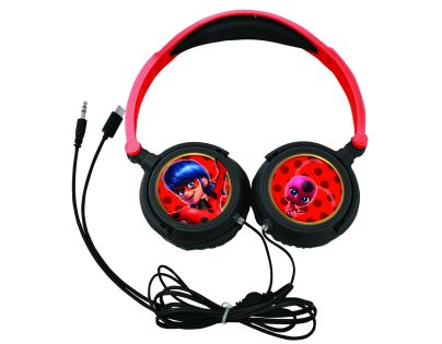 Lexibook Skládací drátová sluchátka Kouzelná Beruška s limitem hlasitosti