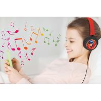 Lexibook Skládací drátová sluchátka Kouzelná Beruška s limitem hlasitosti 5