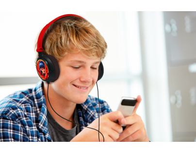 Lexibook Skládací drátová sluchátka Kouzelná Beruška s limitem hlasitosti