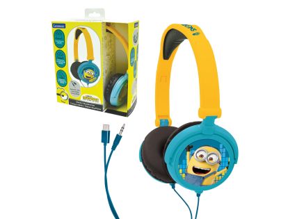 Lexibook Skládací drátová sluchátka Mimoni s limitem hlasitosti