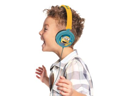 Lexibook Skládací drátová sluchátka Mimoni s limitem hlasitosti