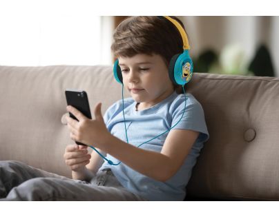 Lexibook Skládací drátová sluchátka Mimoni s limitem hlasitosti