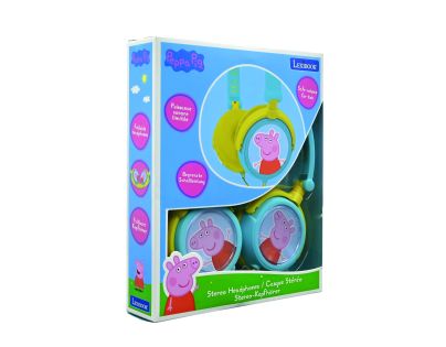 Lexibook Skládací drátová sluchátka Prasátko Peppa s limitem hlasitosti