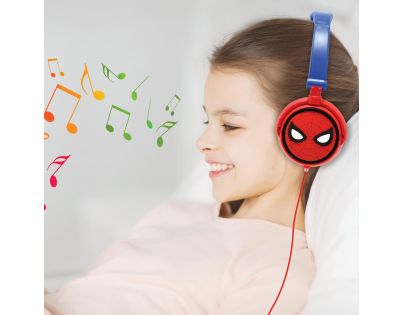 Lexibook Skládací drátová sluchátka Spiderman s limitem hlasitosti
