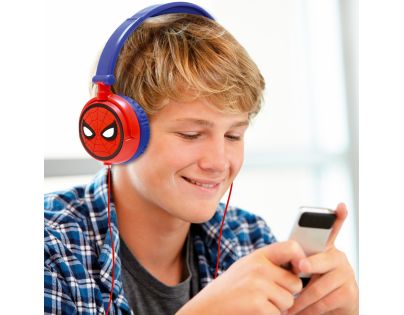 Lexibook Skládací drátová sluchátka Spiderman s limitem hlasitosti