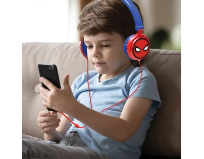 Lexibook Skládací drátová sluchátka Spiderman s limitem hlasitosti