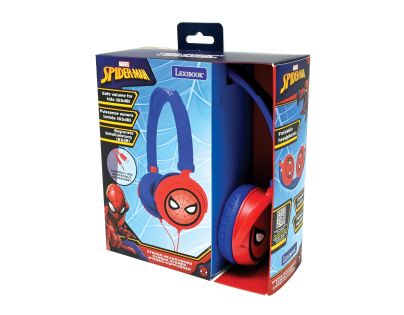 Lexibook Skládací drátová sluchátka Spiderman s limitem hlasitosti