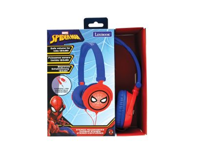 Lexibook Skládací drátová sluchátka Spiderman s limitem hlasitosti