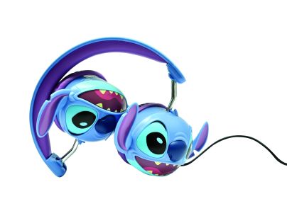 Lexibook Skládací drátová sluchátka Stitch s limitem hlasitosti