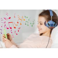 Lexibook Skládací drátová sluchátka Stitch s limitem hlasitosti 5