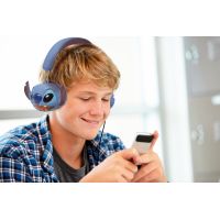 Lexibook Skládací drátová sluchátka Stitch s limitem hlasitosti 6