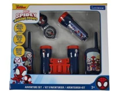 Lexibook Spidey set vysílačky, dalekohled, baterka, kompas