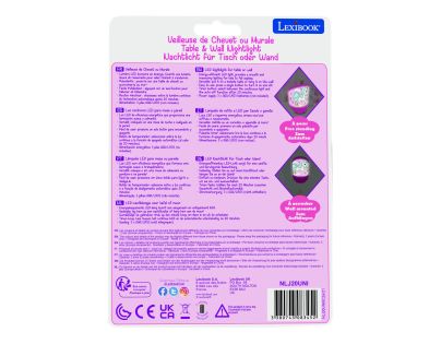 Lexibook Stolní a nástěnná lampička Jednorožec