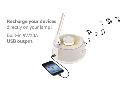 Lexibook Stolní lampa LED s bluetooth reproduktorem