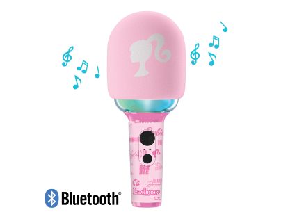 Lexibook Svítící bezdrátový karaoke mikrofon Barbie