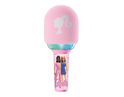 Lexibook Svítící bezdrátový karaoke mikrofon Barbie