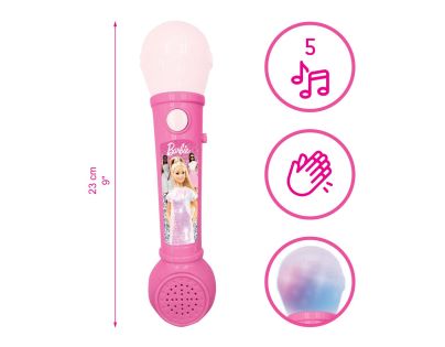 Lexibook Svítící mikrofon Barbie s melodiemi