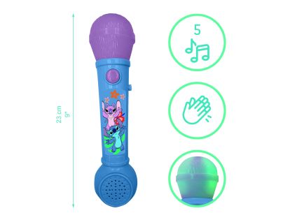 Lexibook Svítící mikrofon Stitch s melodiemi