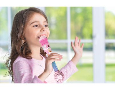 Lexibook Svítící trendy mikrofon Barbie s melodiemi