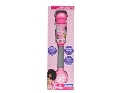 Lexibook Svítící trendy mikrofon Barbie s melodiemi