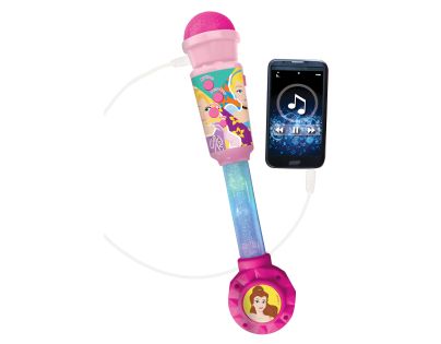 Lexibook Svítící trendy mikrofon Disney princezny s melodiemi