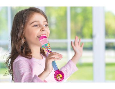 Lexibook Svítící trendy mikrofon Disney princezny s melodiemi