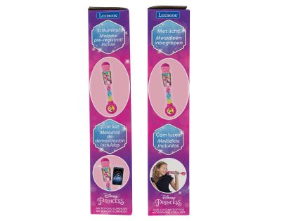 Lexibook Svítící trendy mikrofon Disney princezny s melodiemi