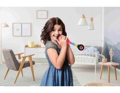 Lexibook Svítící trendy mikrofon Kouzelná Beruška s melodiemi