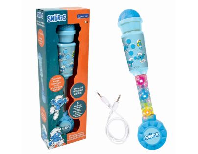 Lexibook Svítící trendy mikrofon Šmoulové s melodiemi