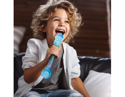 Lexibook Svítící trendy mikrofon Šmoulové s melodiemi