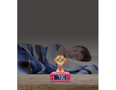 Lexibook Tlapková patrola Budík se svítící figurkou