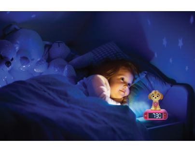 Lexibook Tlapková patrola Budík se svítící figurkou