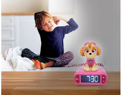 Lexibook Tlapková patrola Budík se svítící figurkou